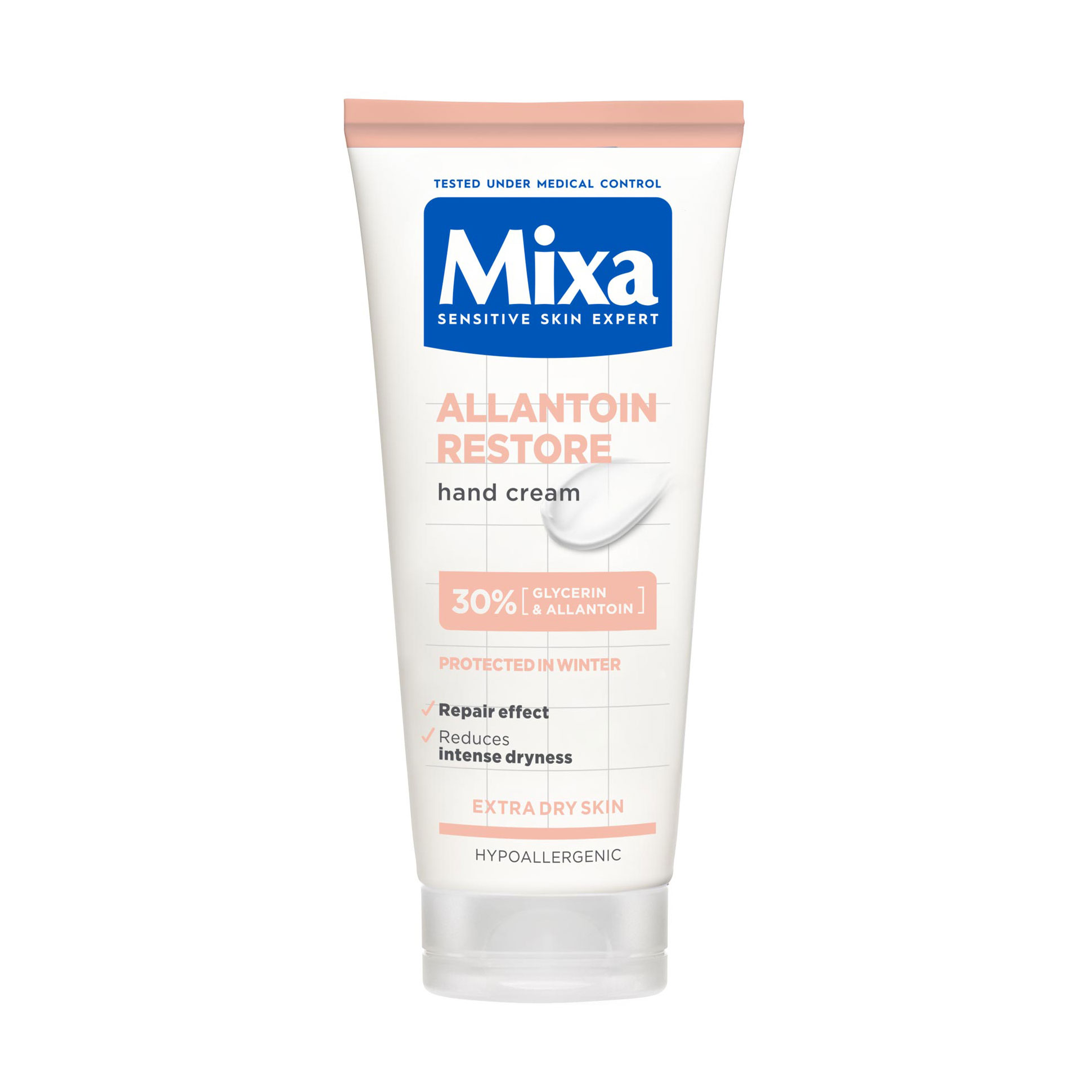 Насичений відновлювальний крем Mixa Allantoin Restore Hand Cream з алантоїном, для дуже сухої шкіри рук, 100 мл